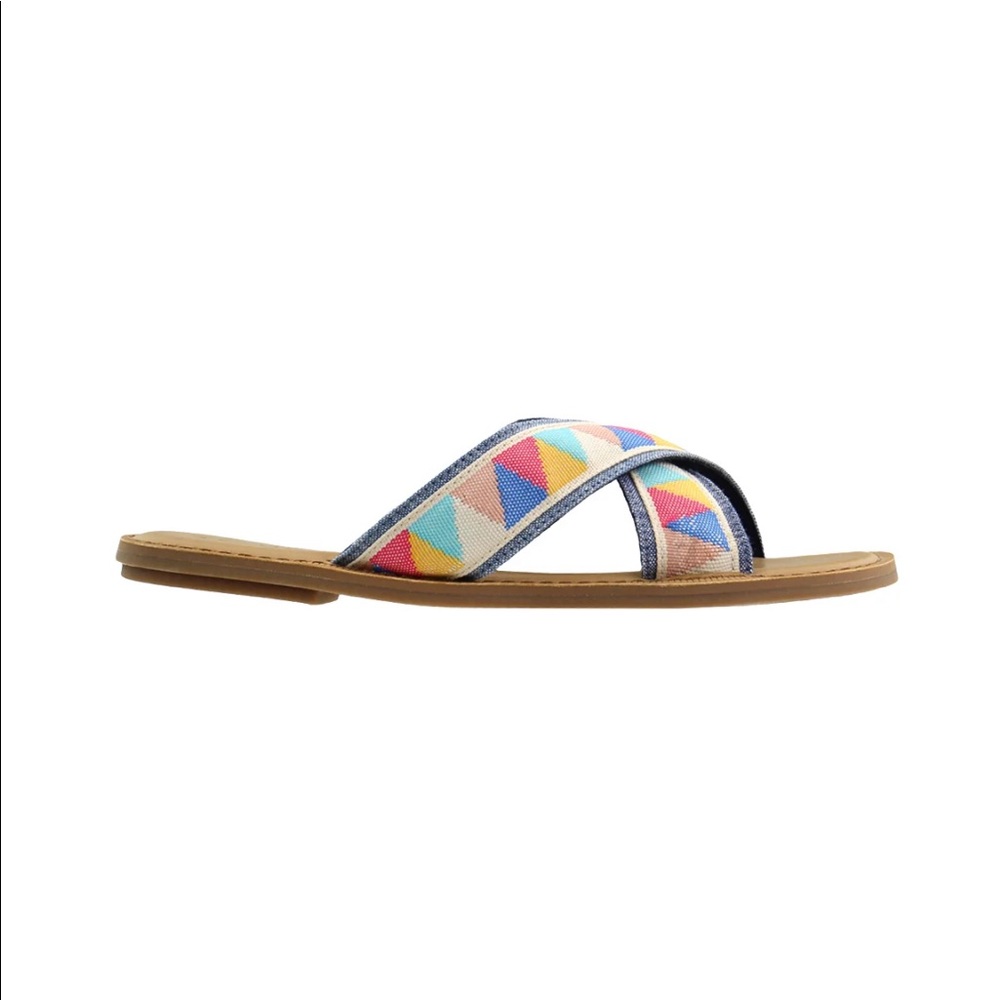 Toms Patterned Viv Slides